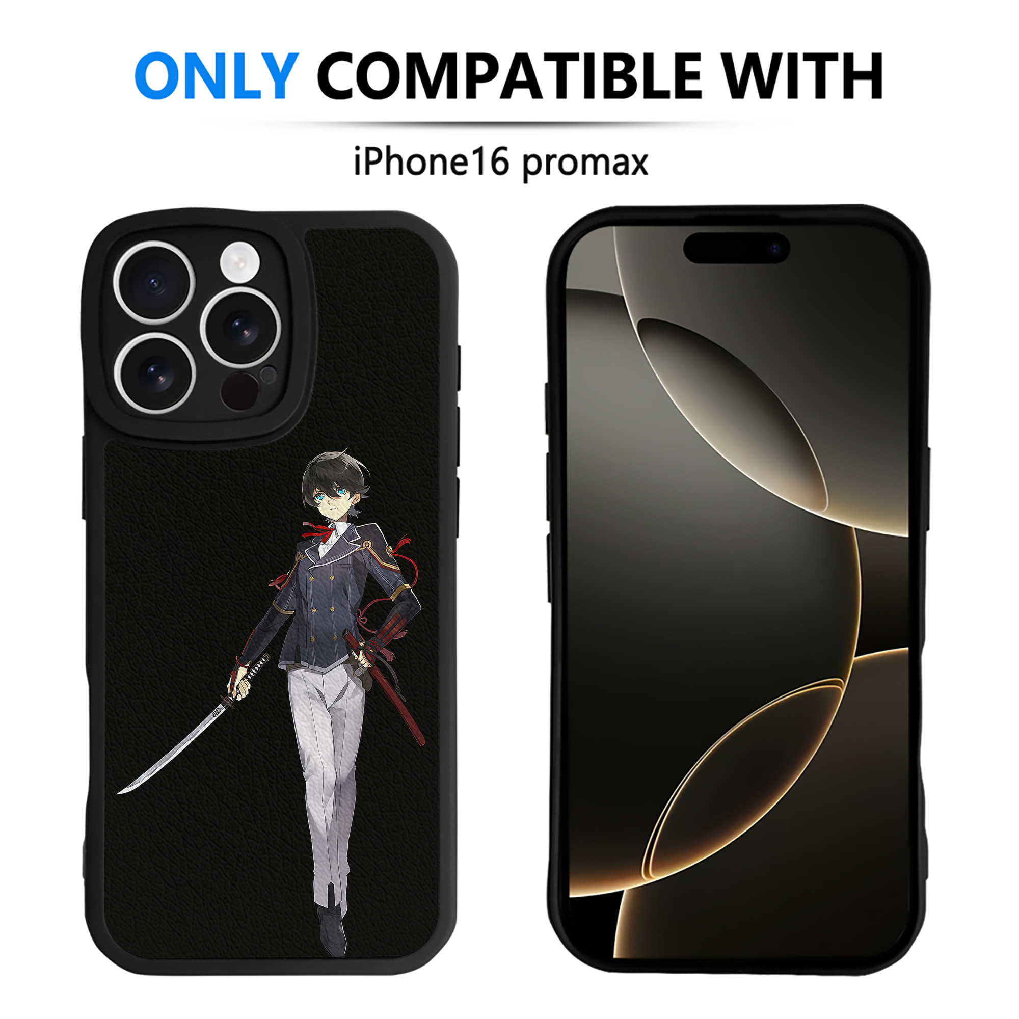 （画像用） 刀剣乱舞 Touken Ranbu 【iPhone 16シリーズ対応】シリコンスマホケース（レザー調） 材質：シリコン